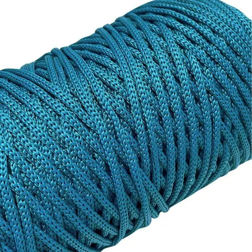 200 m. corde polyester 3 mm. bleu pétrole