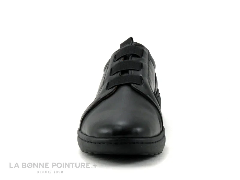 Achat chaussures Karyoka Femme Chaussure basse / Derby, vente Karyoka 2531 DENIM - Noir - Chaussure basse Femme - 3 elastiques