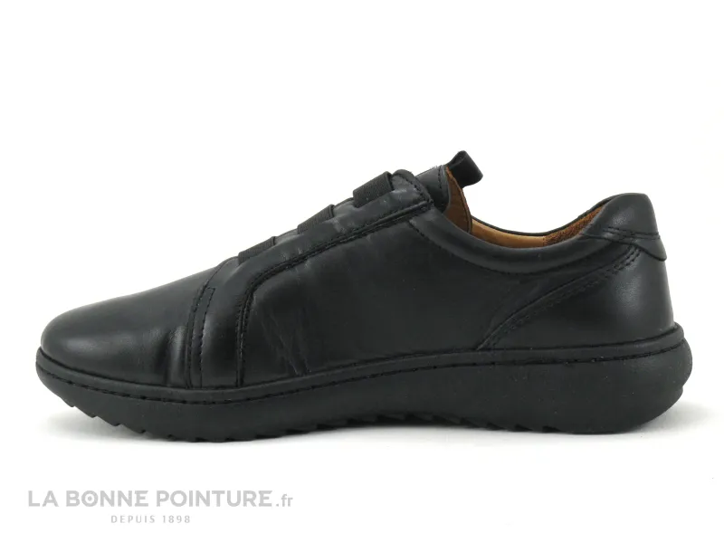 Achat chaussures Karyoka Femme Chaussure basse / Derby, vente Karyoka 2531 DENIM - Noir - Chaussure basse Femme - 3 elastiques