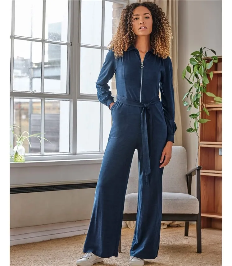 Amara Organic Cotton Denim Jumpsuit