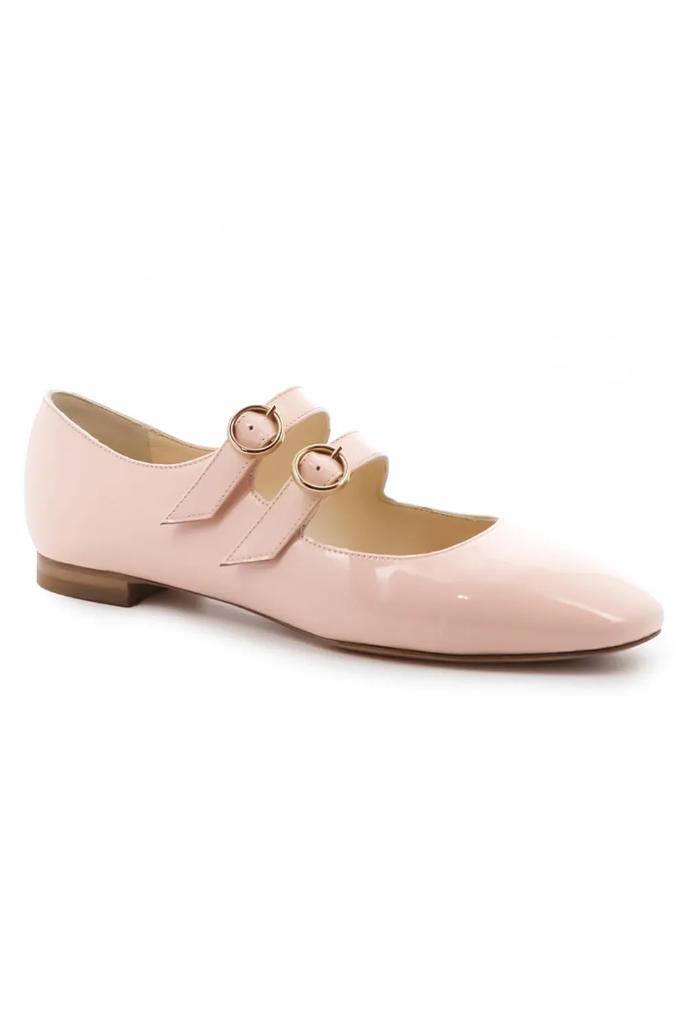 Babies Baby Doll Cuir Vernis Rose Confidentiel – Talons plats