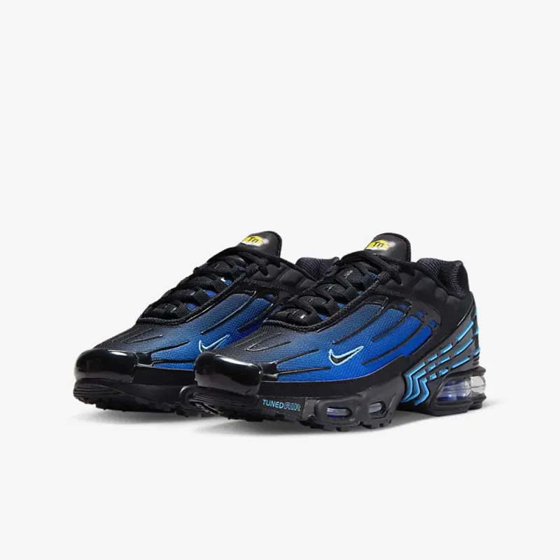 BASKETS AIR MAX PLUS III GS NOIR BLEU