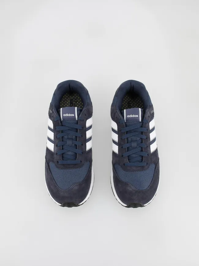 Baskets run 80s bleu marine homme - Adidas | wimod