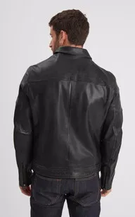 Blouson cuir Mick noir Daytona 73 - La Canadienne - Blousons Cuir Noir