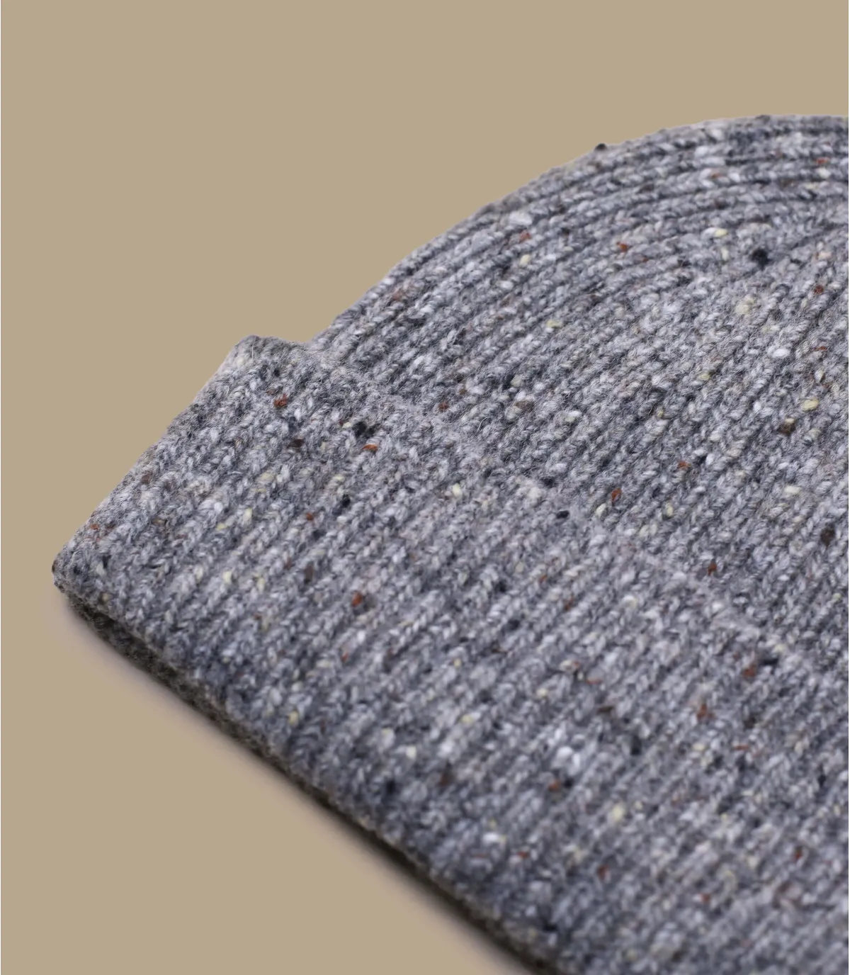 bonnet revers laine gris - Conic ramor Mackie : Headict