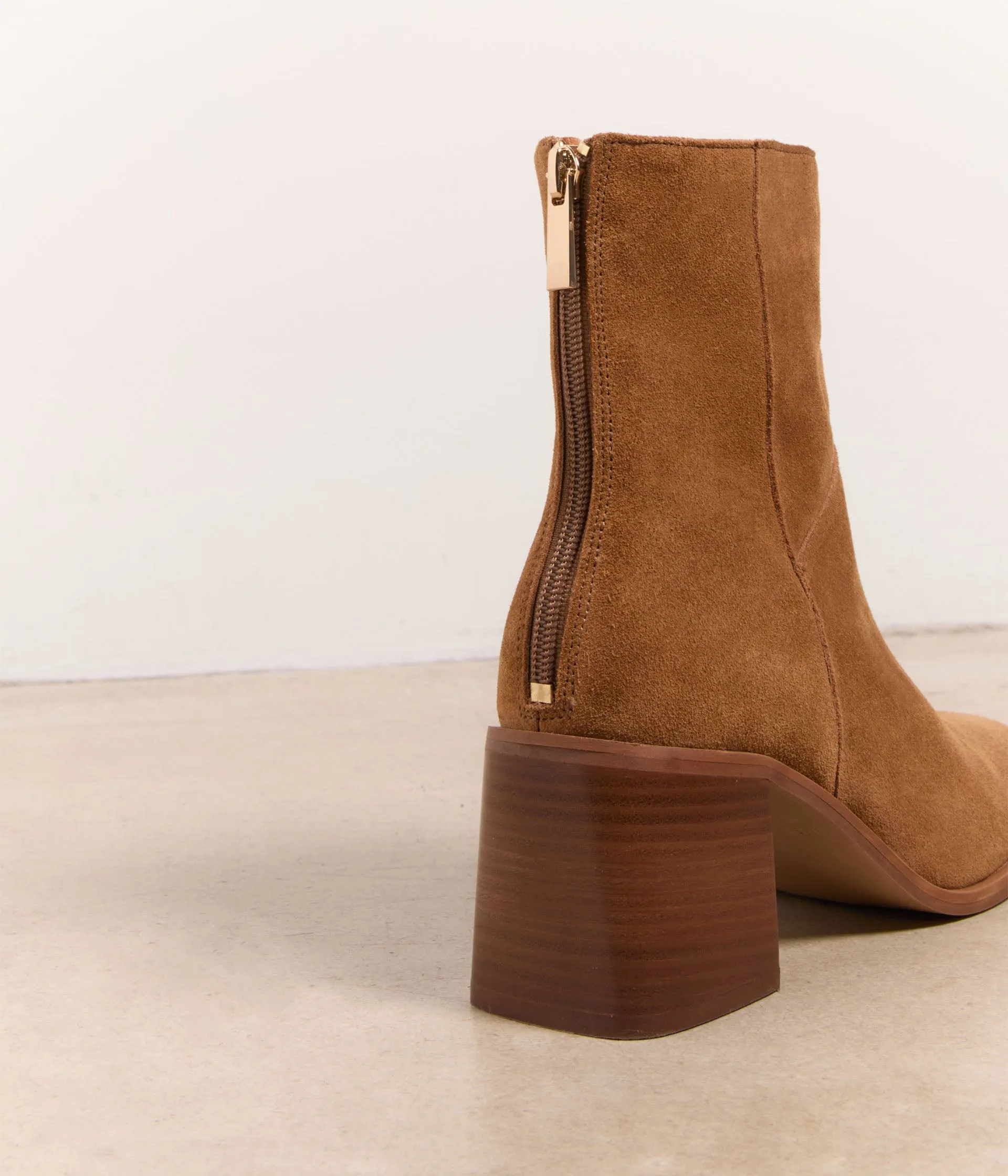 Boots velours camel Anyse