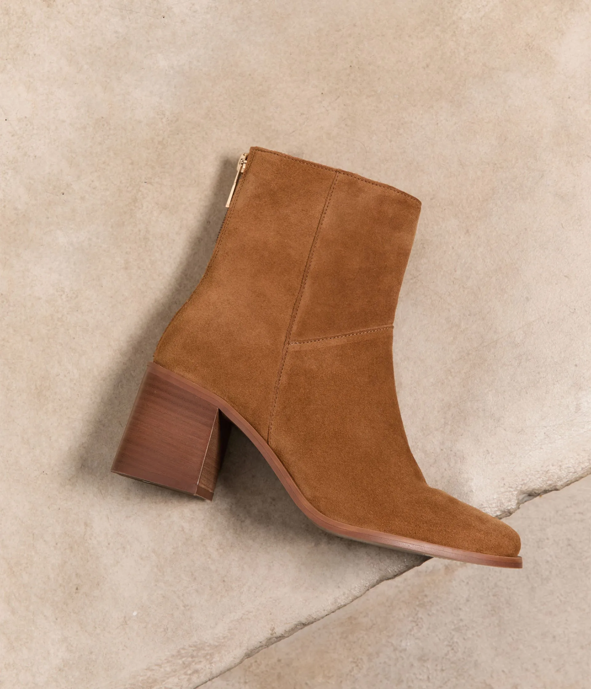 Boots velours camel Anyse