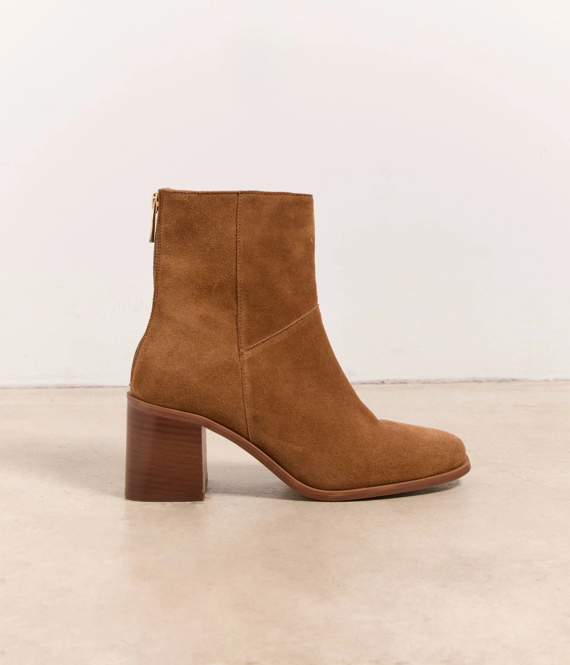 Boots velours camel Anyse