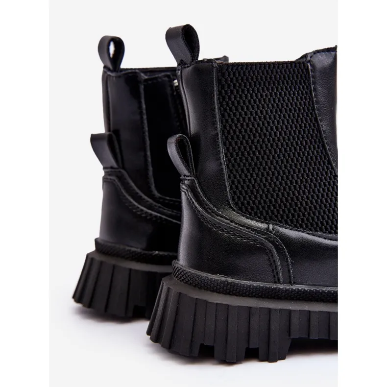 Bottes chaudes zippées pour enfants Noir Jolynn le noir