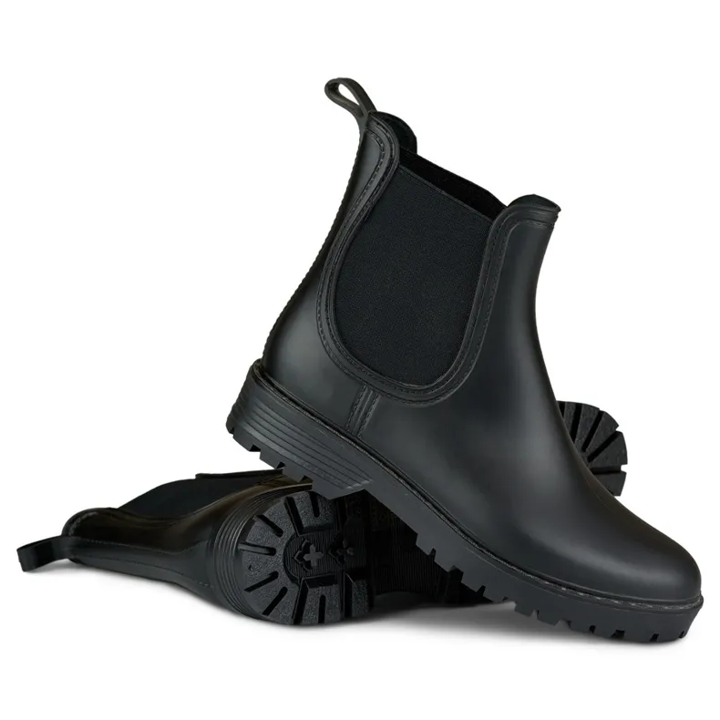 Bottes de pluie classiques Vanessa pour femmes le noir