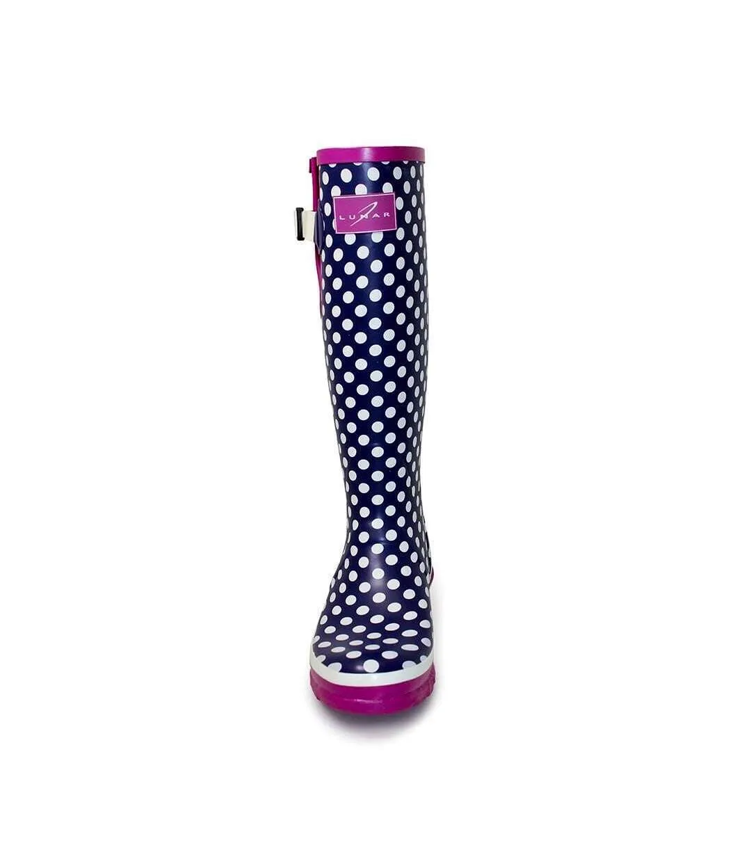 Bottes de pluie femme violet / rose foncé / blanc Lunar