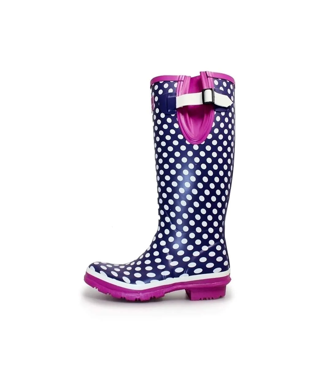 Bottes de pluie femme violet / rose foncé / blanc Lunar