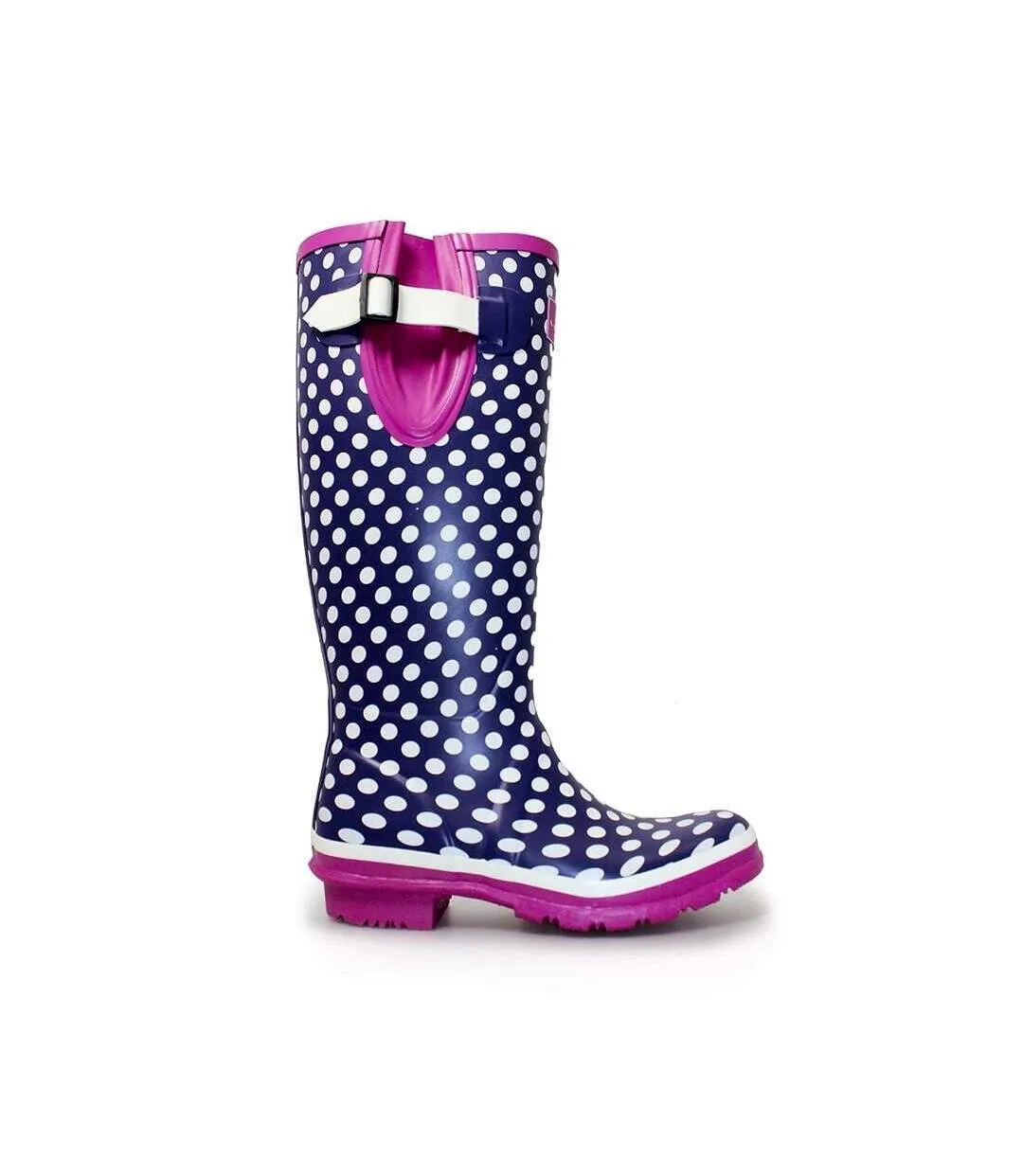 Bottes de pluie femme violet / rose foncé / blanc Lunar