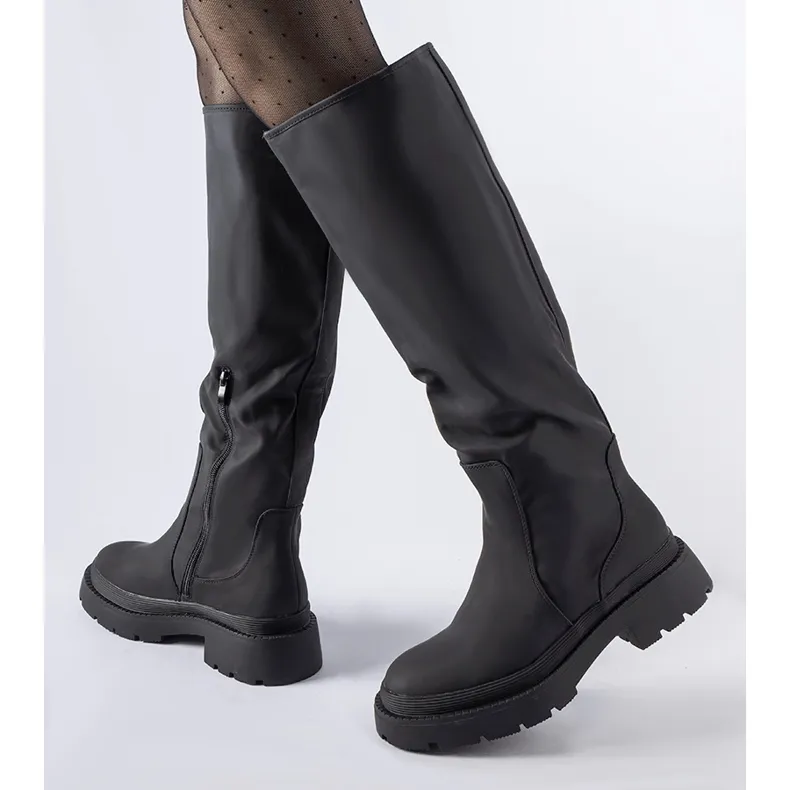 Bottes Edwards classiques noires mates le noir