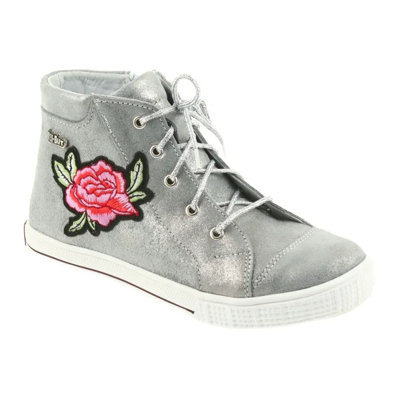 Bottes et chaussures pour filles argent Ren But 4279