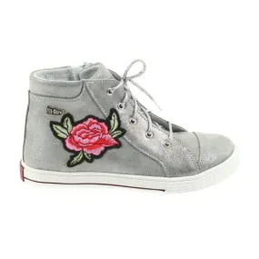 Bottes et chaussures pour filles argent Ren But 4279