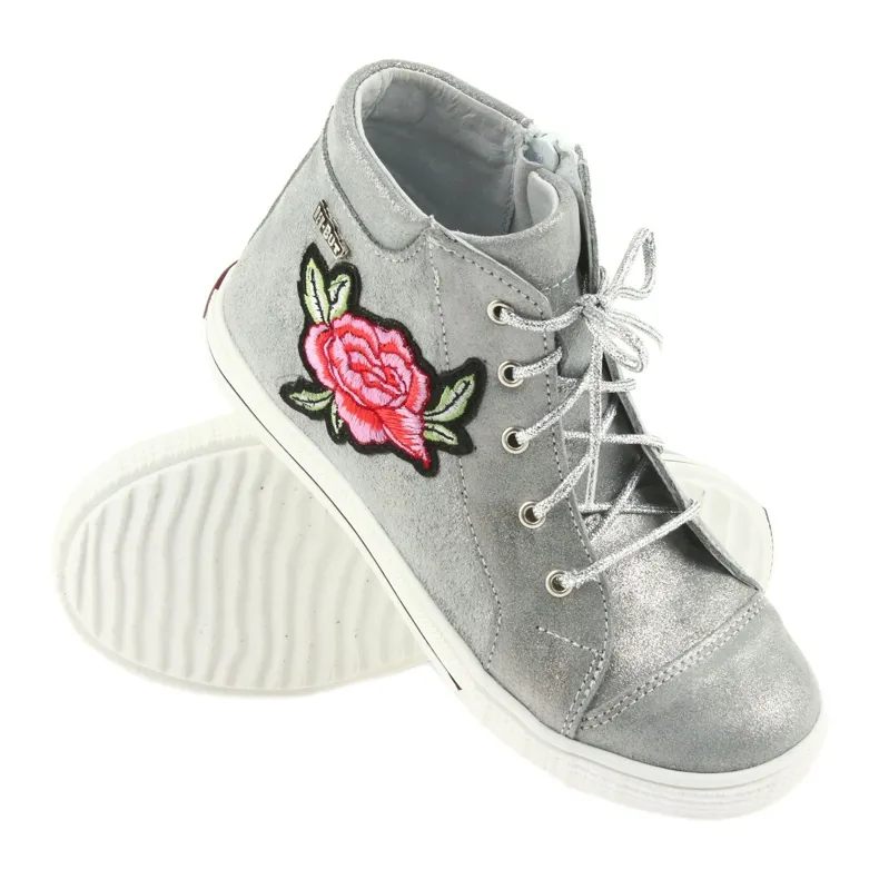 Bottes et chaussures pour filles argent Ren But 4279