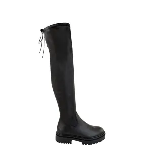 Bottes hauteur genoux dawn femme noir Where's That From