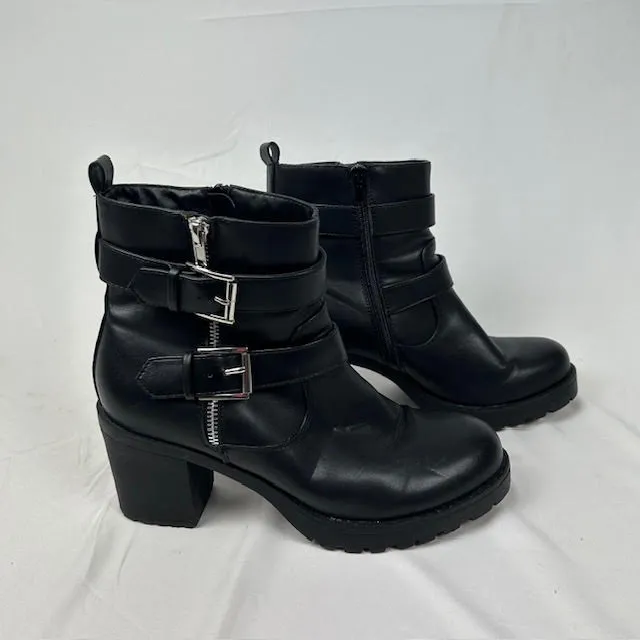 Bottines à talons femme, 42, noir