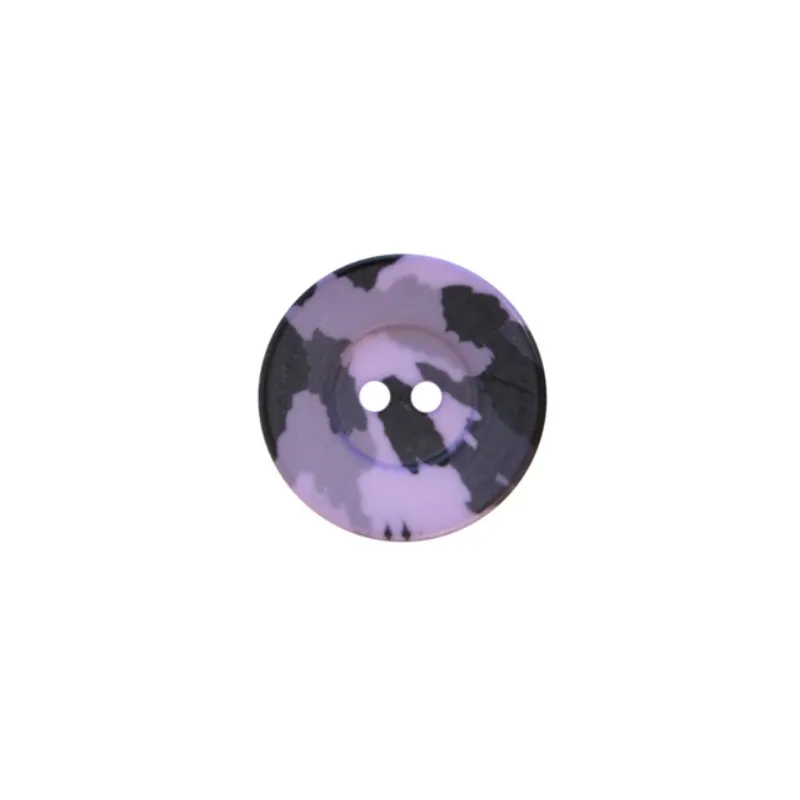 Bouton polyester Camouflage Army - violet