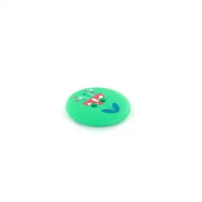 Bouton polyester Tante Ema Fleur - vert