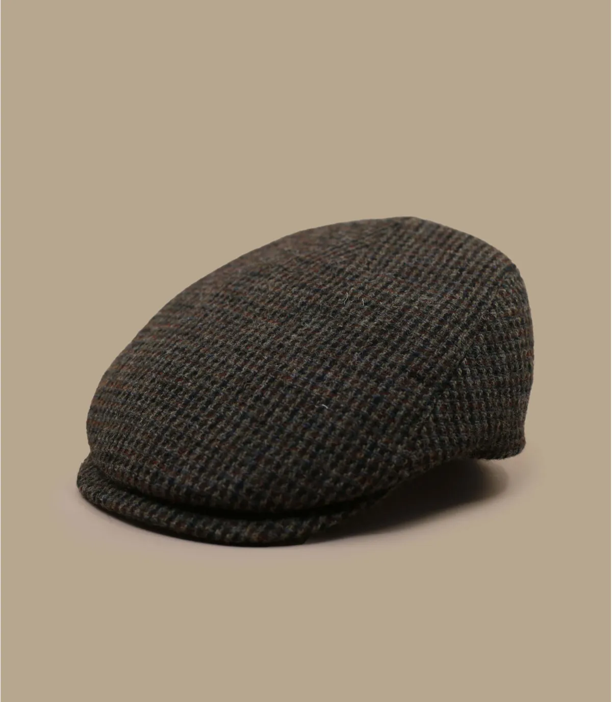 béret vert laine - Bang Harris Tweed kaki Mtm : Headict