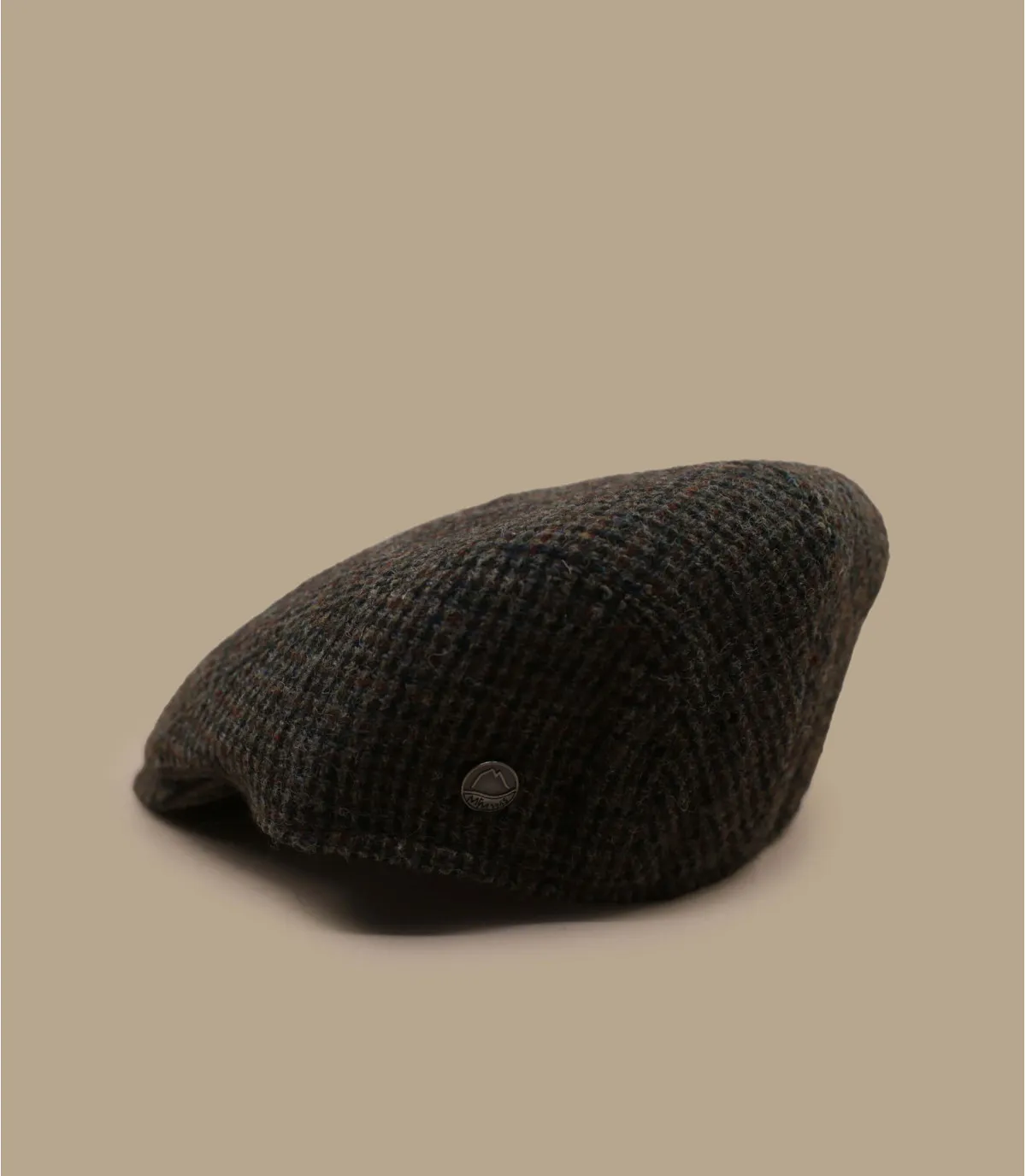 béret vert laine - Bang Harris Tweed kaki Mtm : Headict