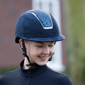 Casque d'équitation HKM Lady Shield Sparkle Velours