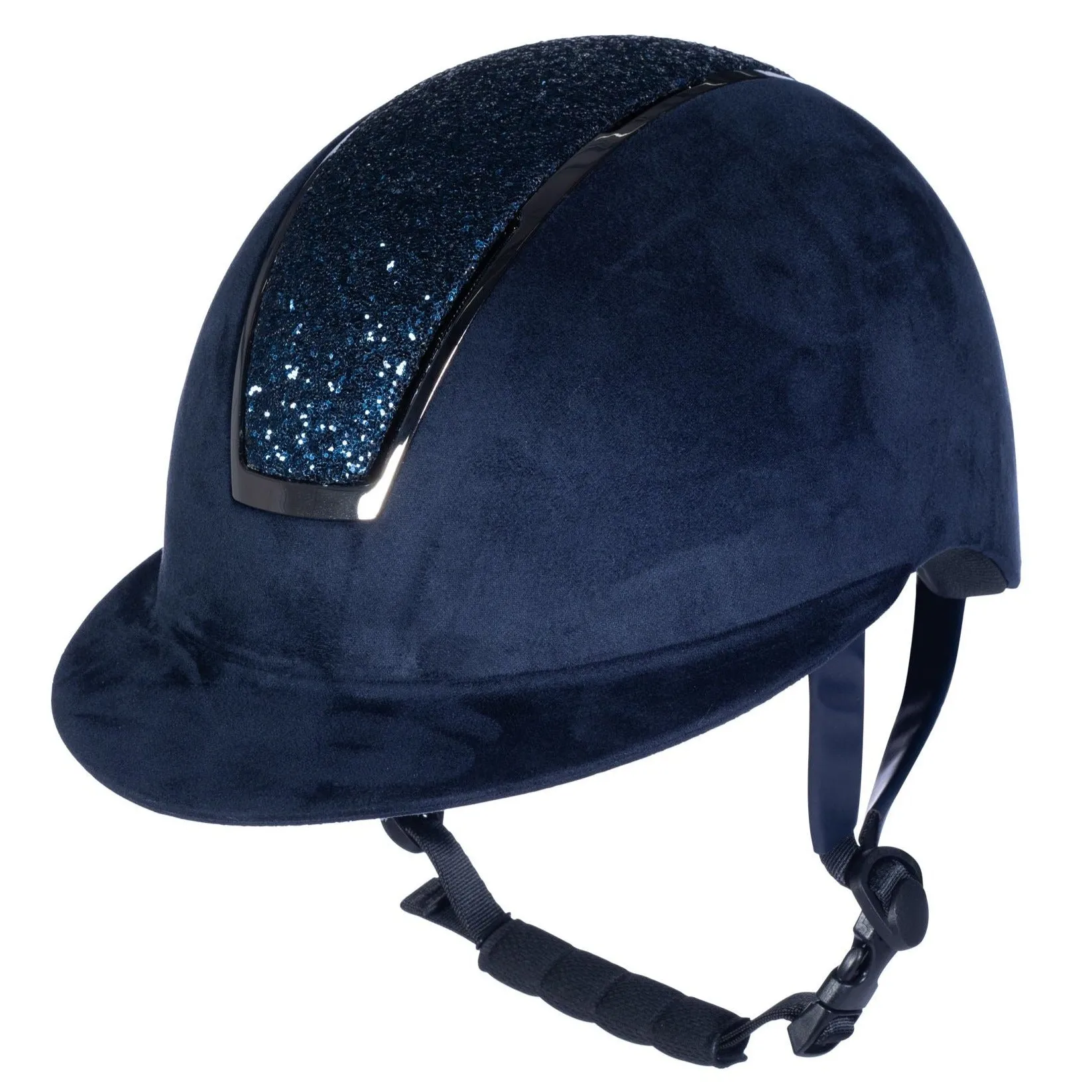 Casque d'équitation HKM Lady Shield Sparkle Velours