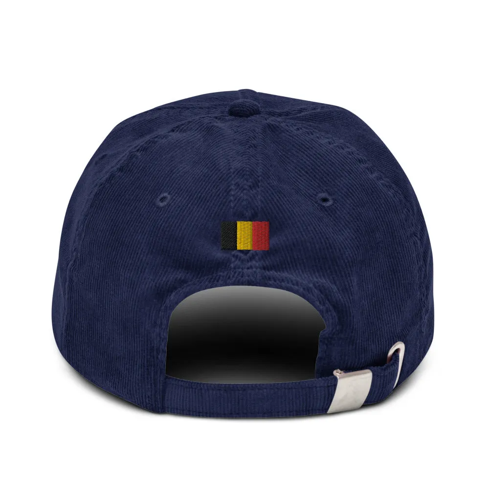 Casquette brodée en velours côtelé - CHT'M