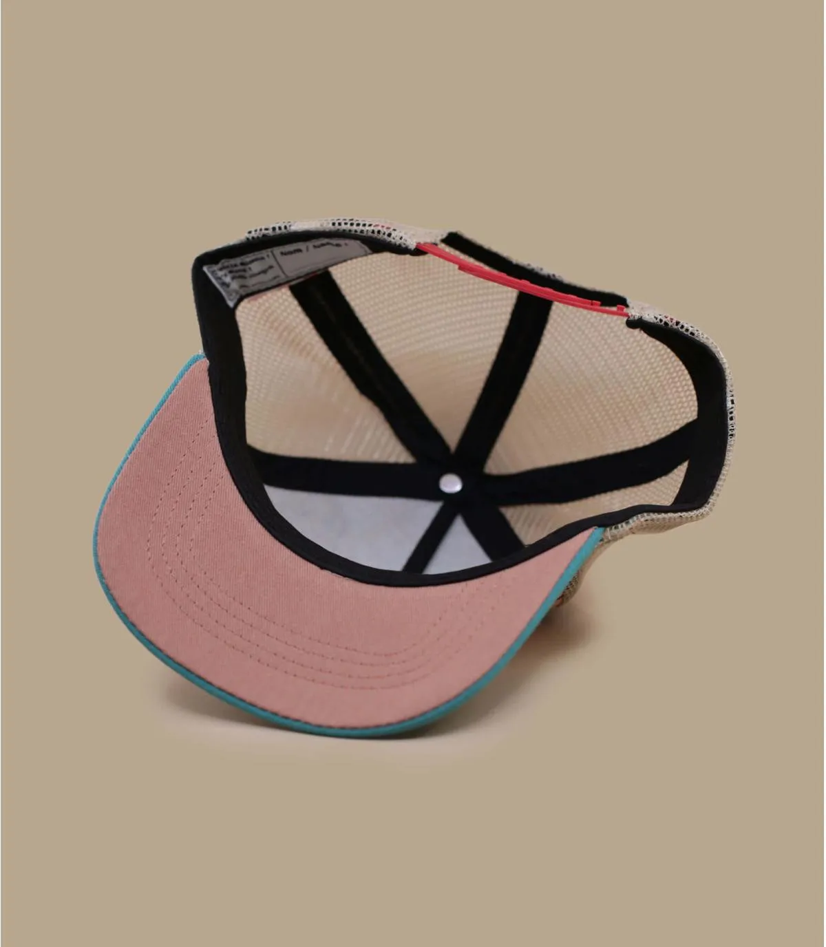 Casquette enfant trucker verte et beige - Casquette Trucker Road Trip Hello Hossy : Headict