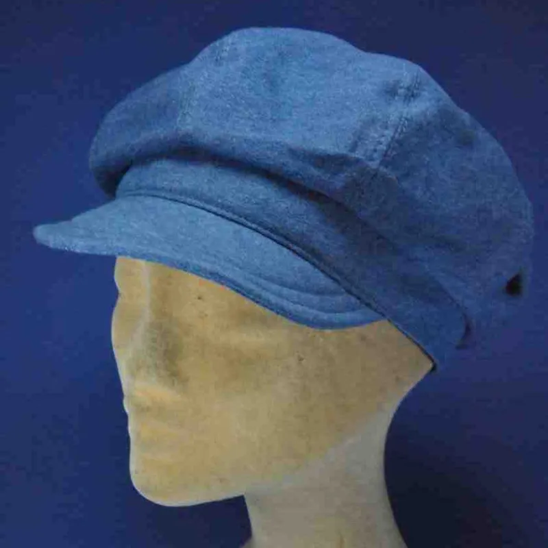 Casquette gavroche denim femme - Achat gavroche coton denim femme 