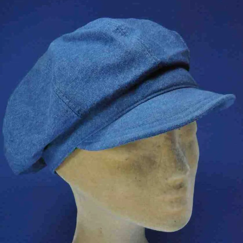 Casquette gavroche denim femme - Achat gavroche coton denim femme 