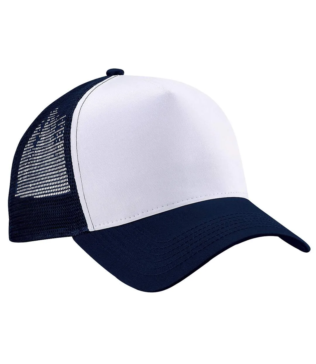 Casquette homme bleu marine/blanc Beechfield