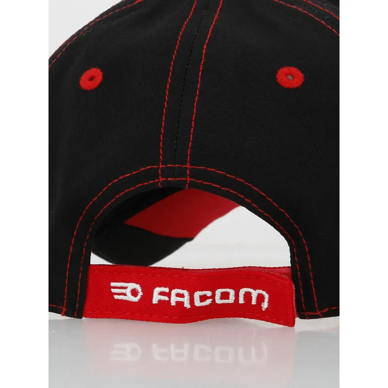 Casquette rouge noir homme - Facom | wimod