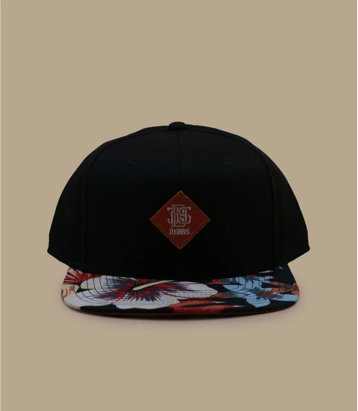 Casquette snapback noire visière fleurs - Casquette Snapback Aloha Classic black rust Djinns : Headict