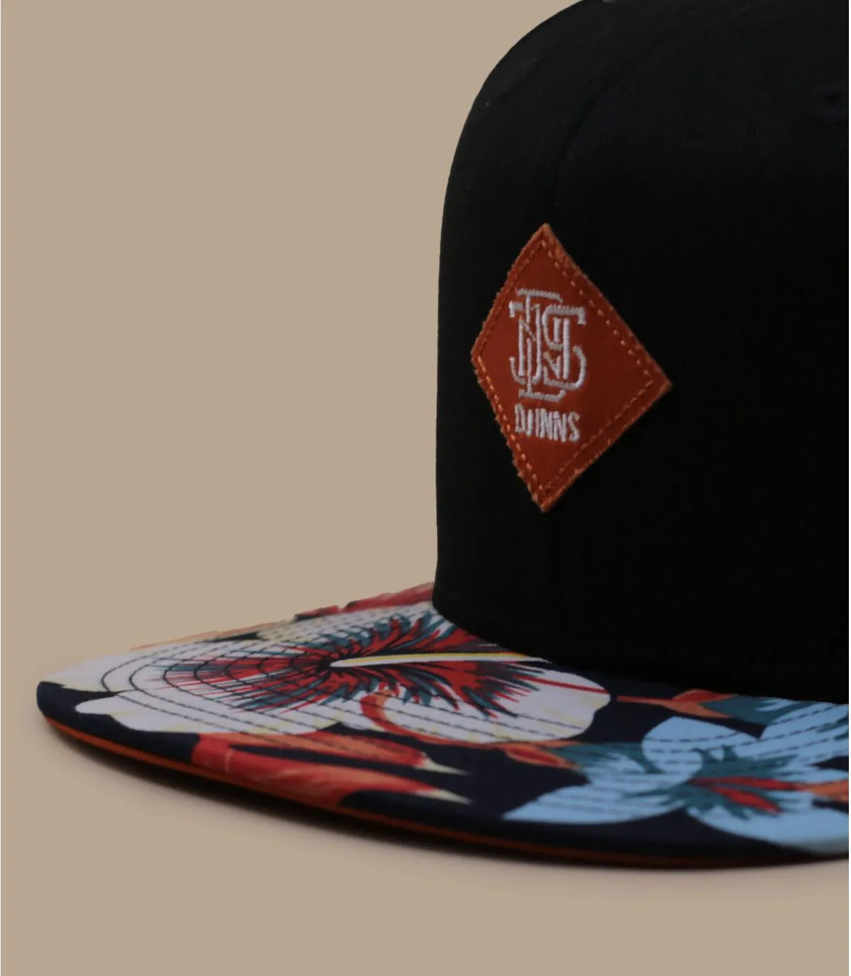 Casquette snapback noire visière fleurs - Casquette Snapback Aloha Classic black rust Djinns : Headict