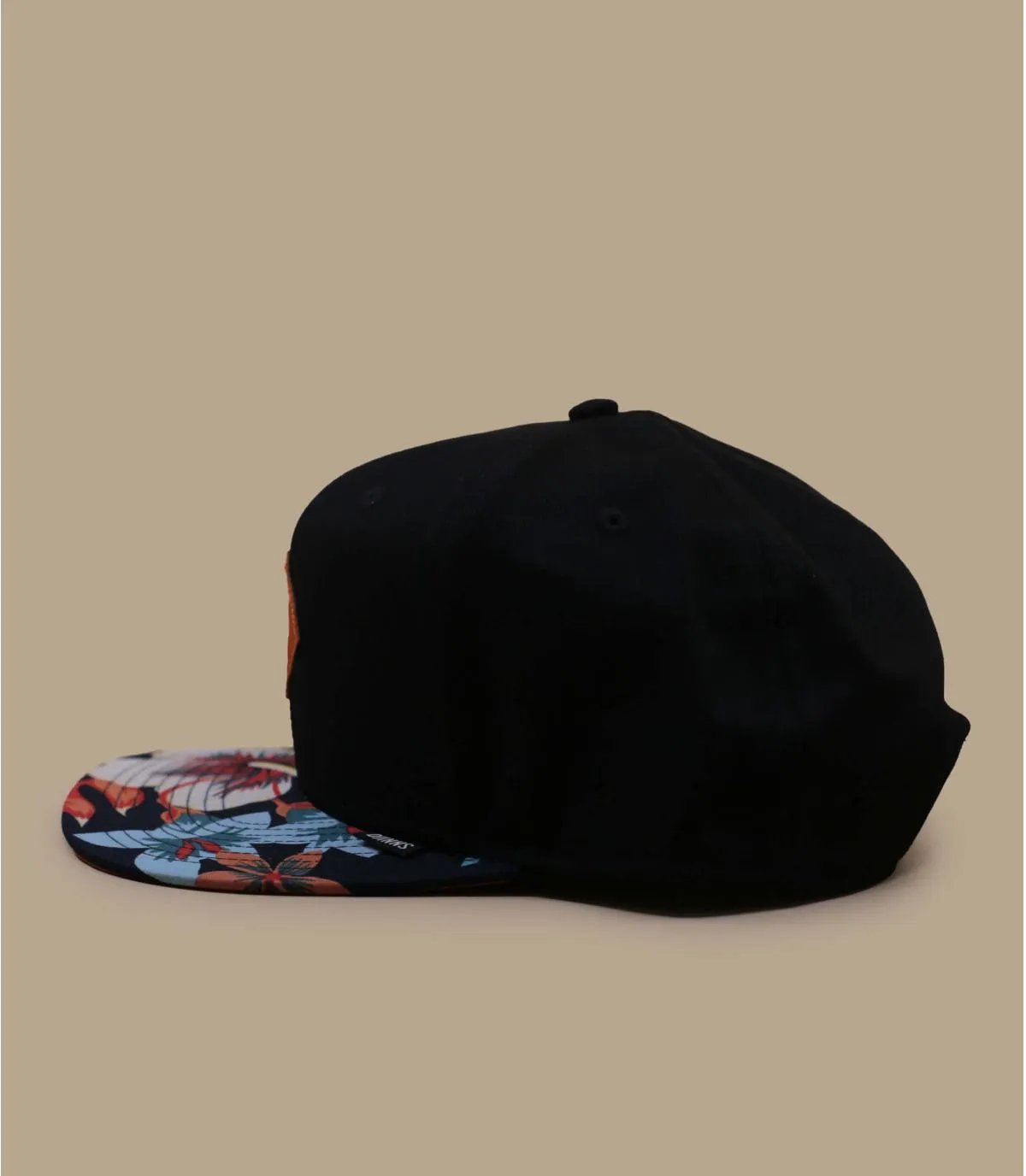 Casquette snapback noire visière fleurs - Casquette Snapback Aloha Classic black rust Djinns : Headict