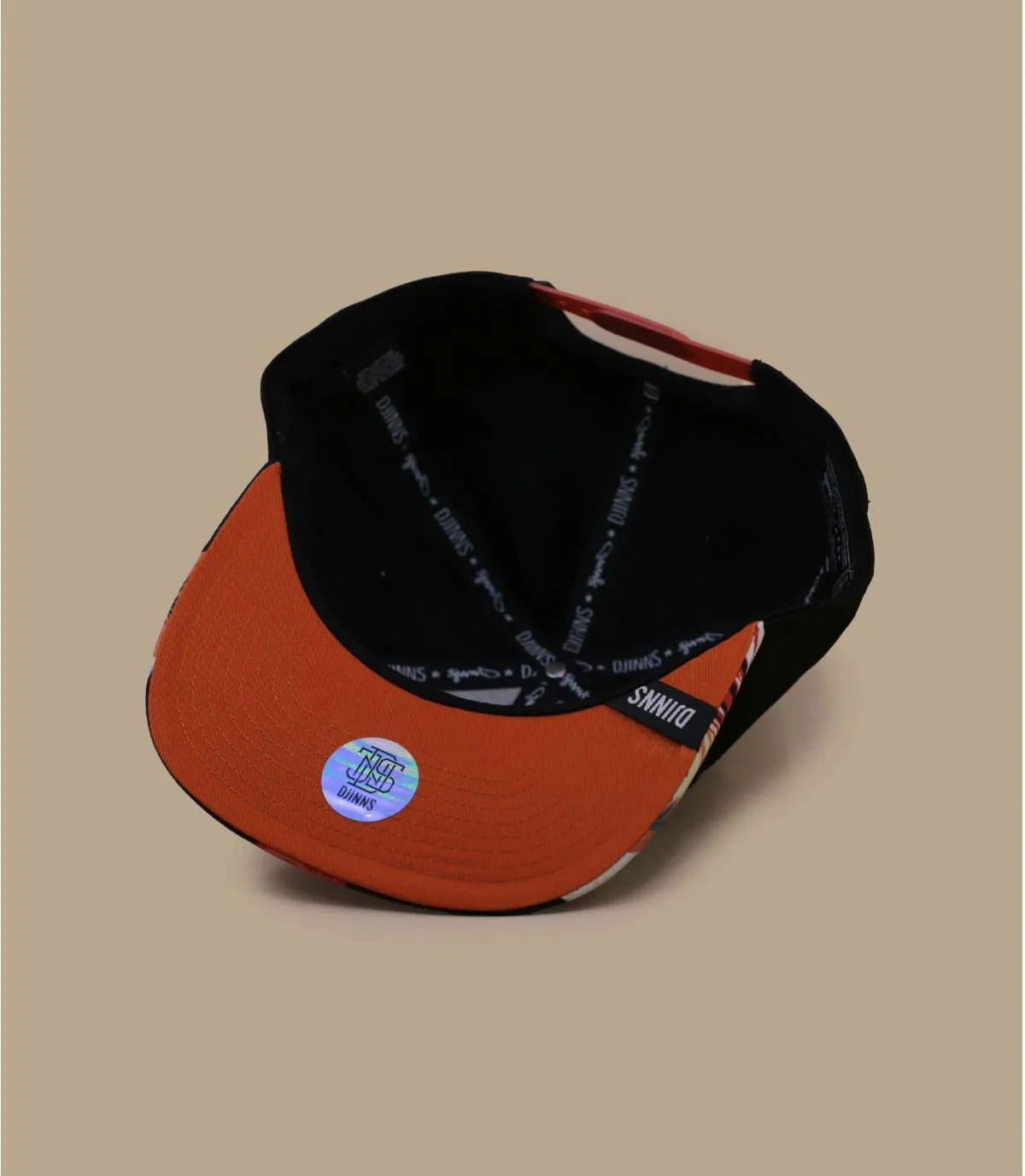 Casquette snapback noire visière fleurs - Casquette Snapback Aloha Classic black rust Djinns : Headict