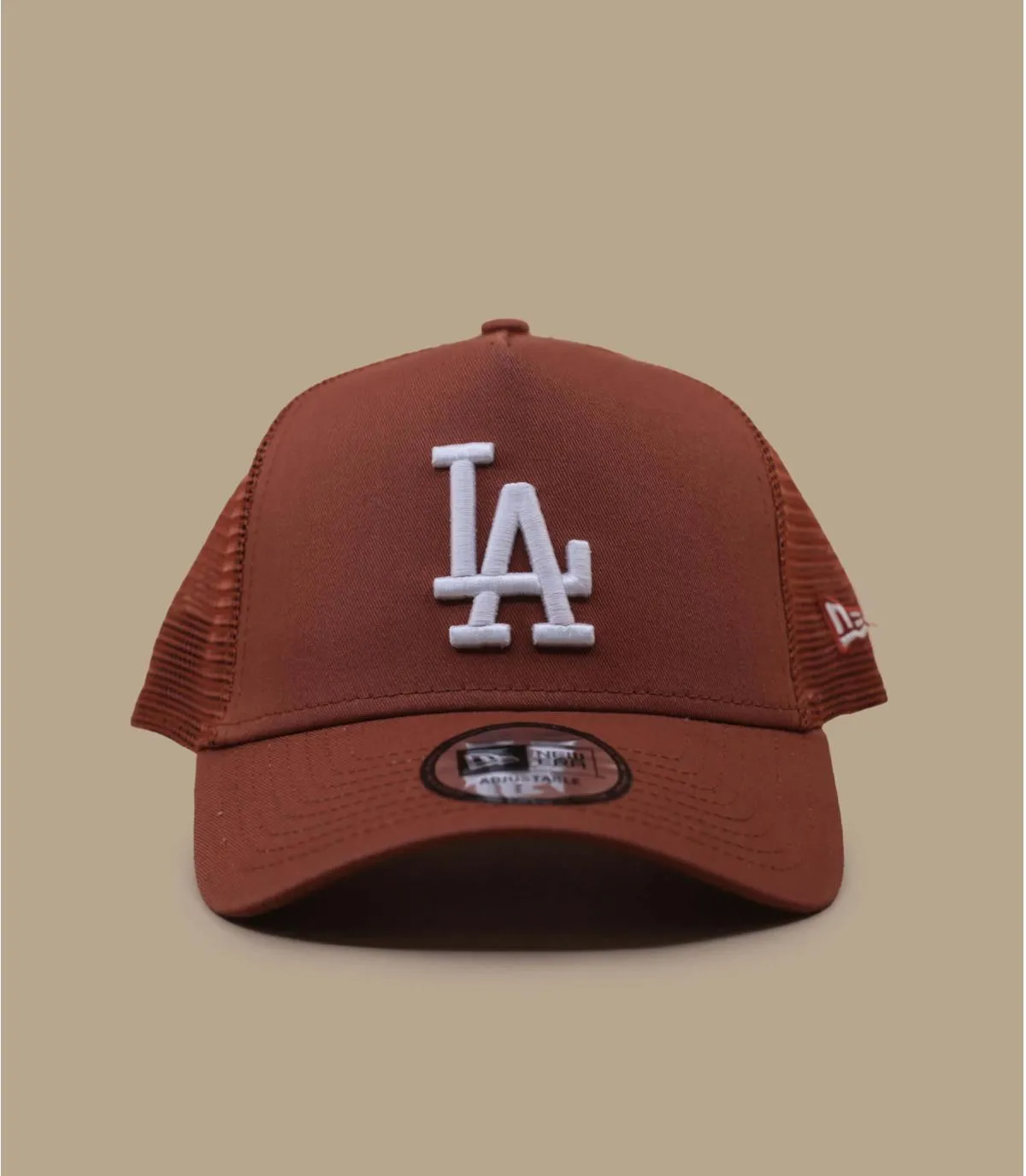 Casquette trucker LA terracota - Casquette League Ess Trucker LA terracota New Era : Headict