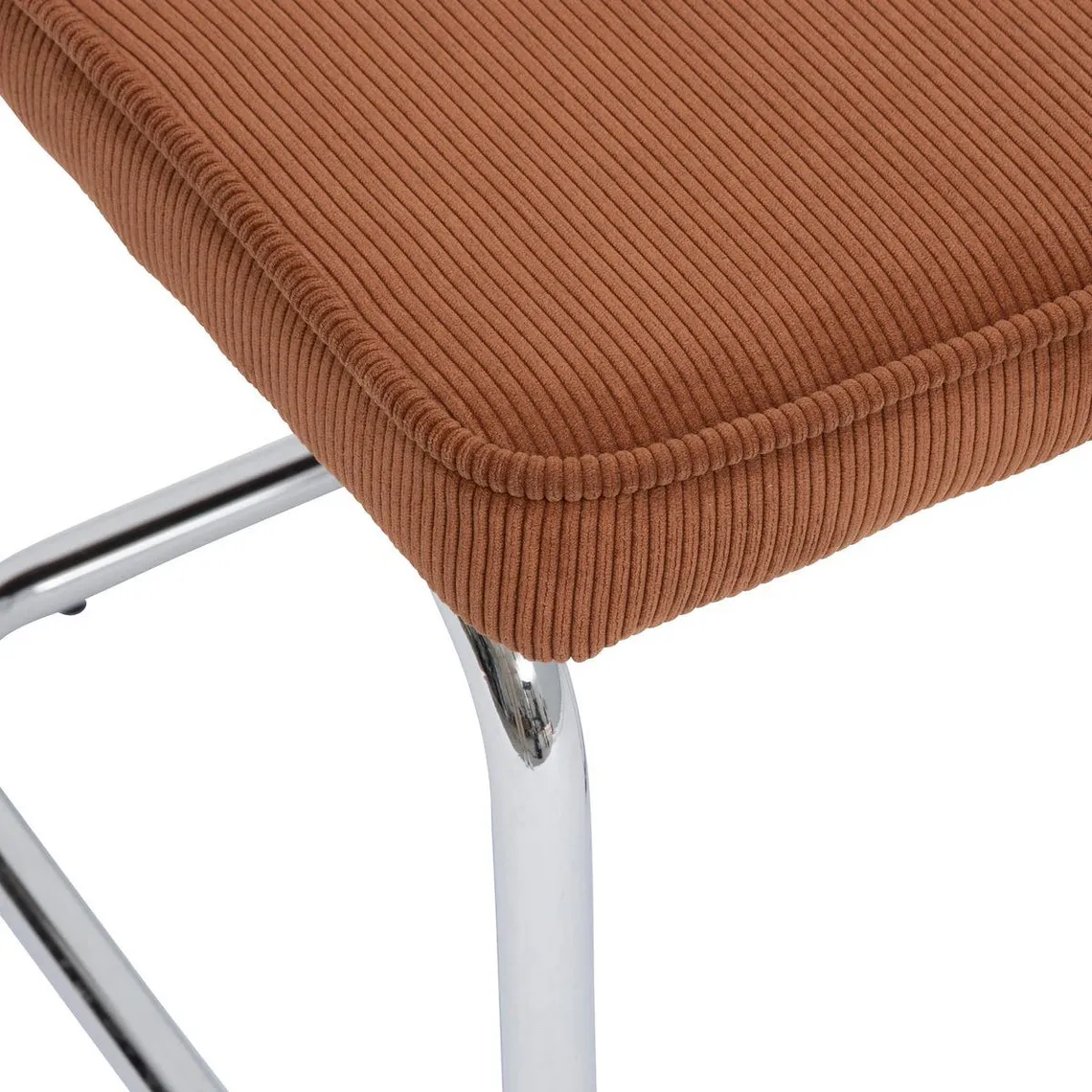 Chaise velours sersi terracotta | 3 Suisses