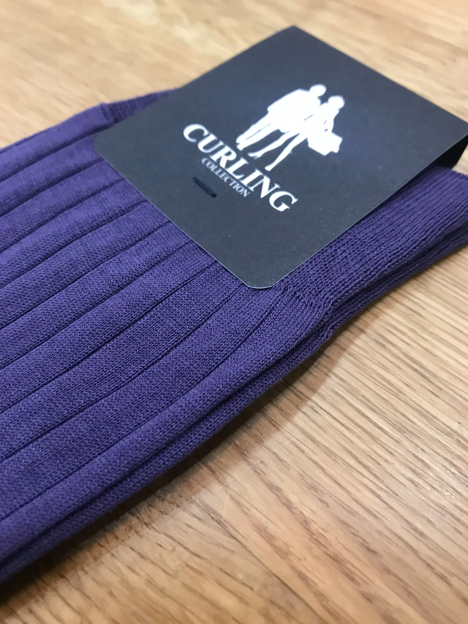 Chaussettes Carly en fil d'Ecosse - Violet