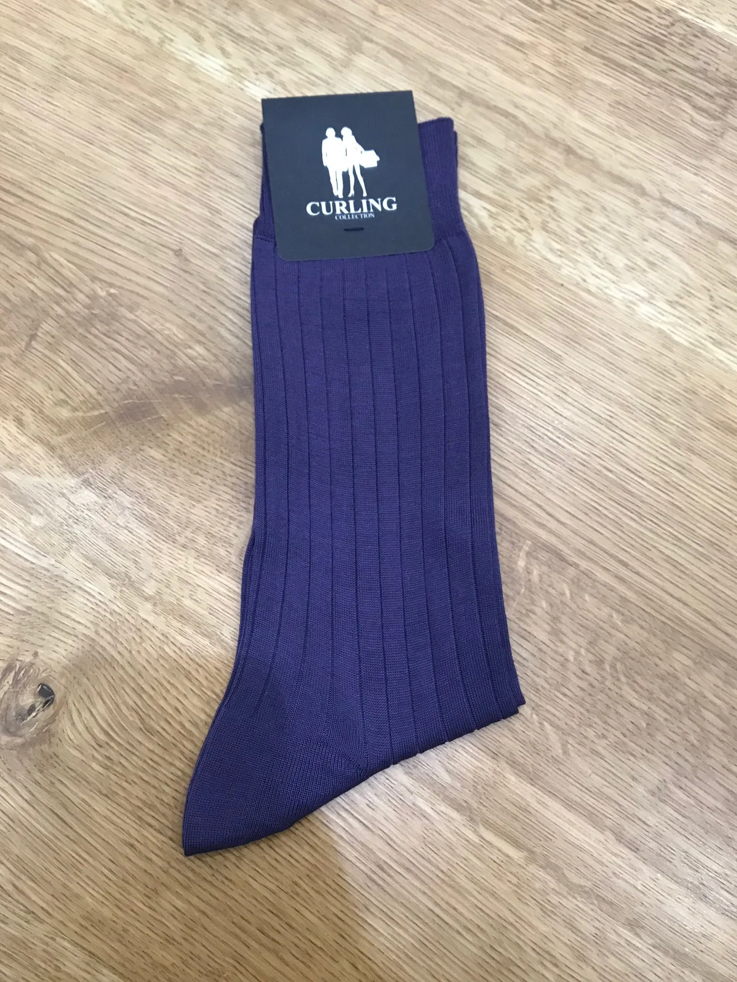 Chaussettes Carly en fil d'Ecosse - Violet