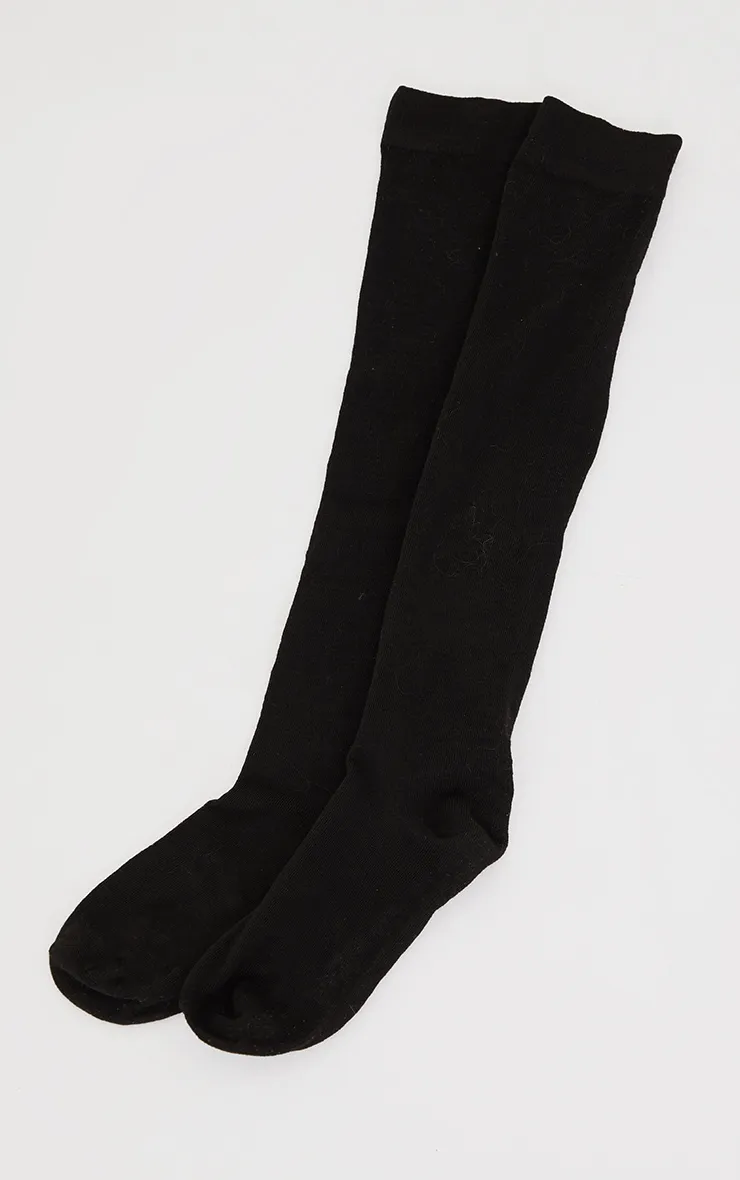 Chaussettes hautes basiques noires