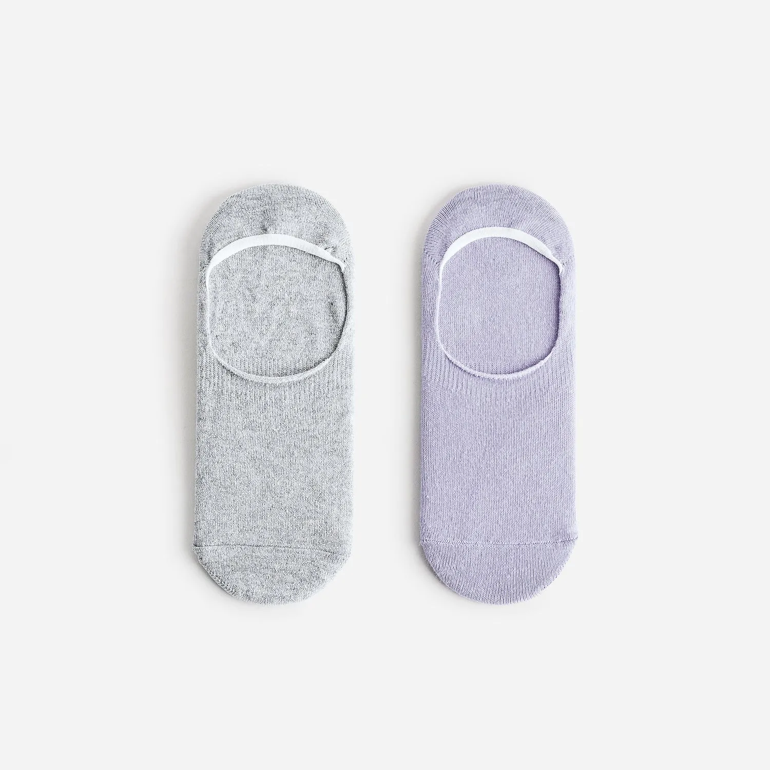 Chaussettes invisibles parme et gris argenté - Chaussettes / Collants Accessoires | ERAM