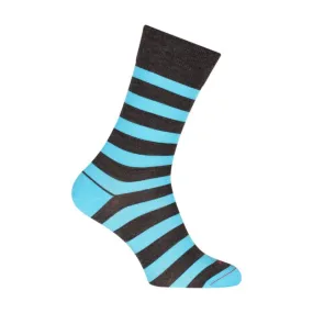 Chaussettes Rayures marin Laine Anthracite - Labonal : vente chauss...