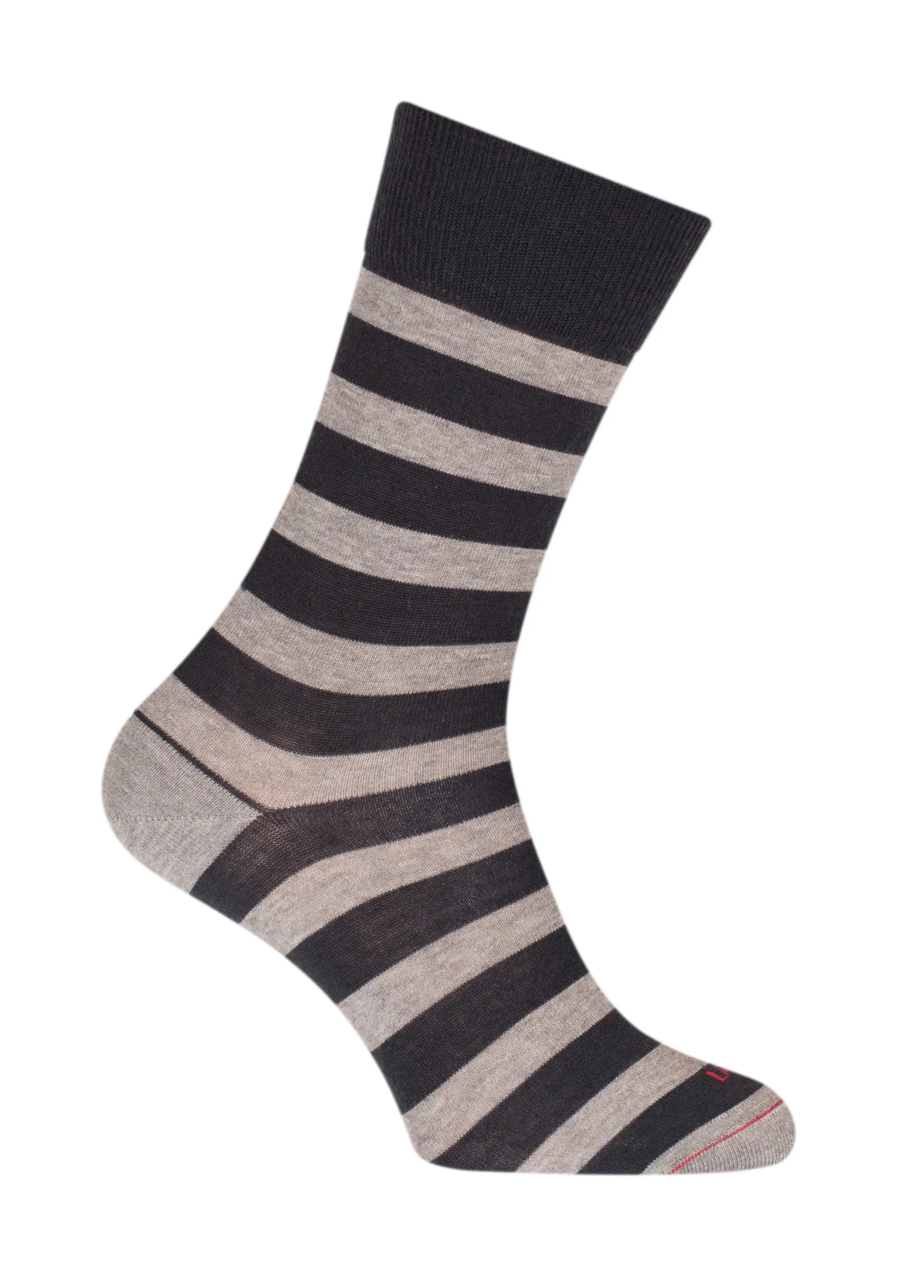 Chaussettes Rayures marin Laine Bleu/Gris - Labonal : vente chausse...