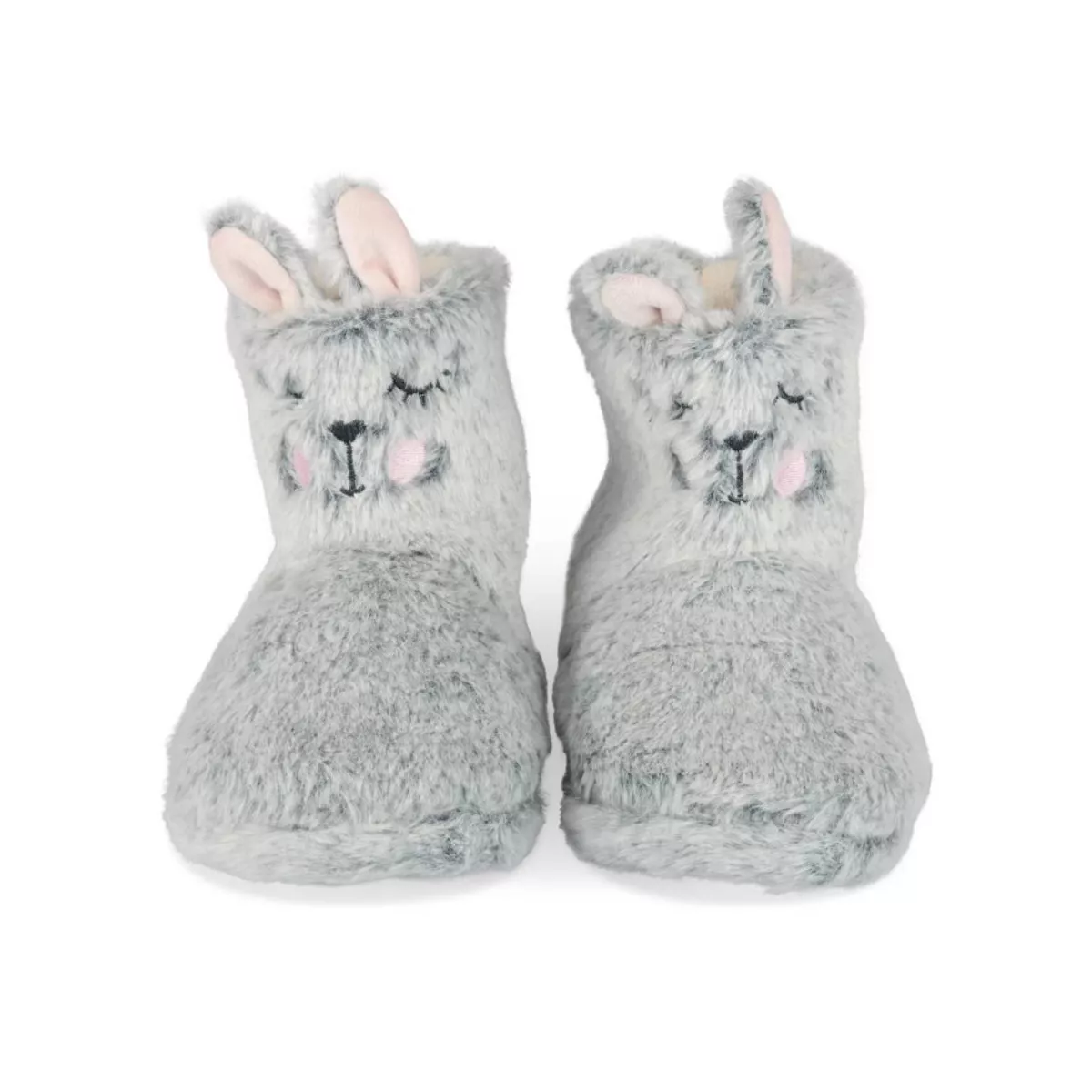 Chaussons bottines lapin GRIS LOVELY SKULL