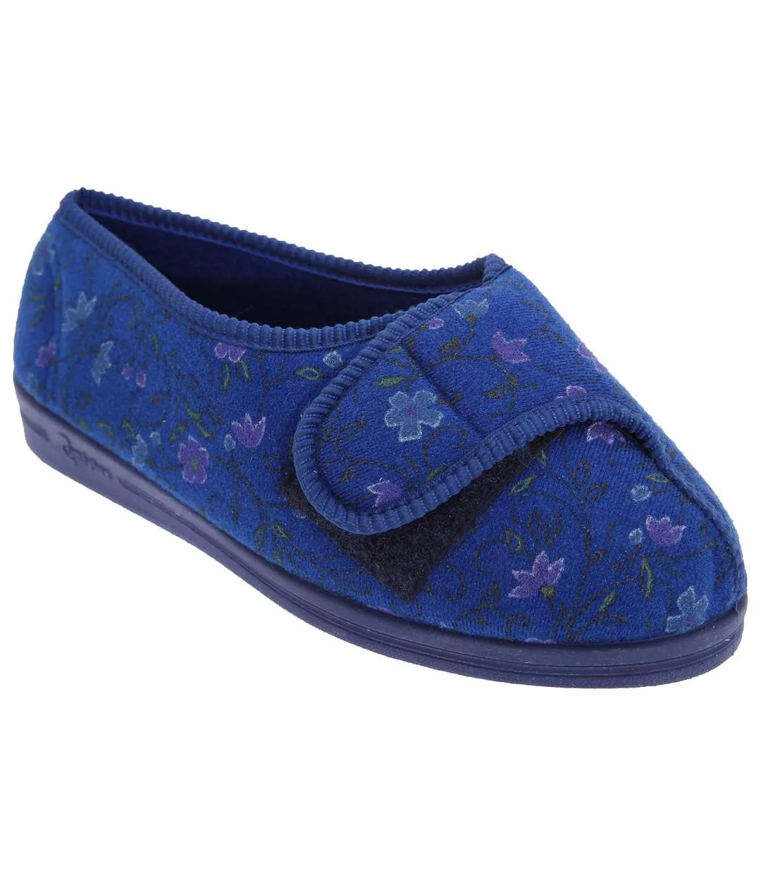 Chaussons davina femme bleu marine Comfylux