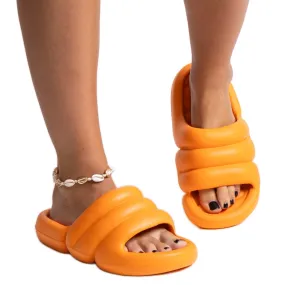 Chaussons en mousse Haile orange